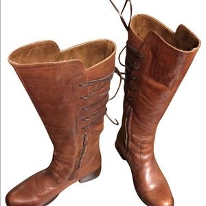 Steve Madden Lace Up Bravvest Leather Boot 9.5